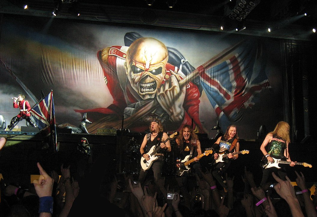 Iron Maiden en concert à Paris