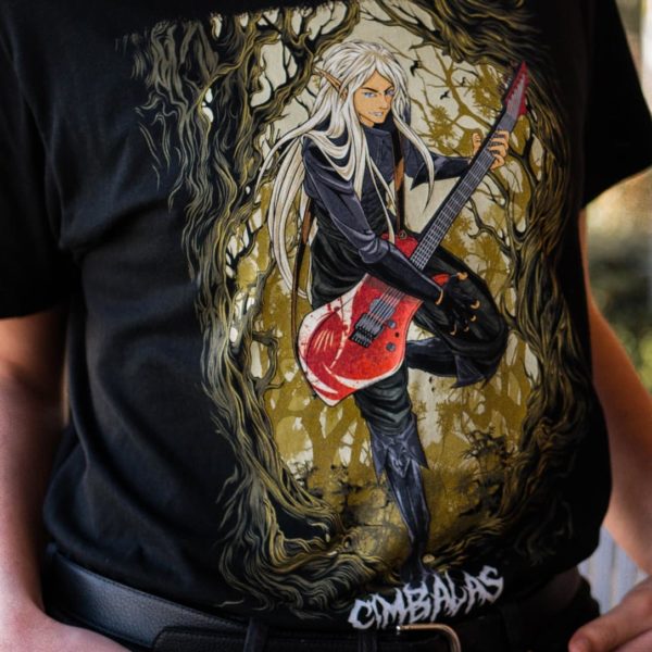 T-shirt elfe guitariste