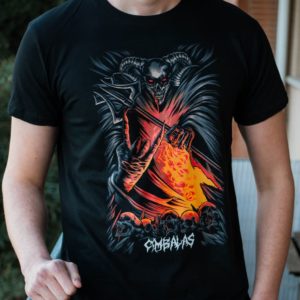 T-shirt Satan metalleux